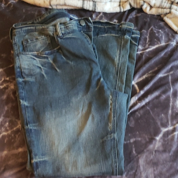 Heroes Motors Inc. Other - Heroes Motors Inc. Distressed Slim Denim Slim Stretch 38X32 Blue Jeans